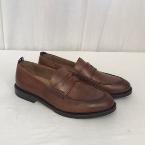 oar stripe penny loafers